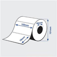 Genuine Epson C33S045540 102x76mm High Gloss Die-Cut Label Roll (102mm x 76mm / 415 Labels) for Epson TM-C3400 Label Printer Tapes, TM-C3500 Label Printers
