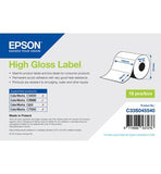 Genuine Epson C33S045540 102x76mm High Gloss Die-Cut Label Roll (102mm x 76mm / 415 Labels) for Epson TM-C3400 Label Printer Tapes, TM-C3500 Label Printers
