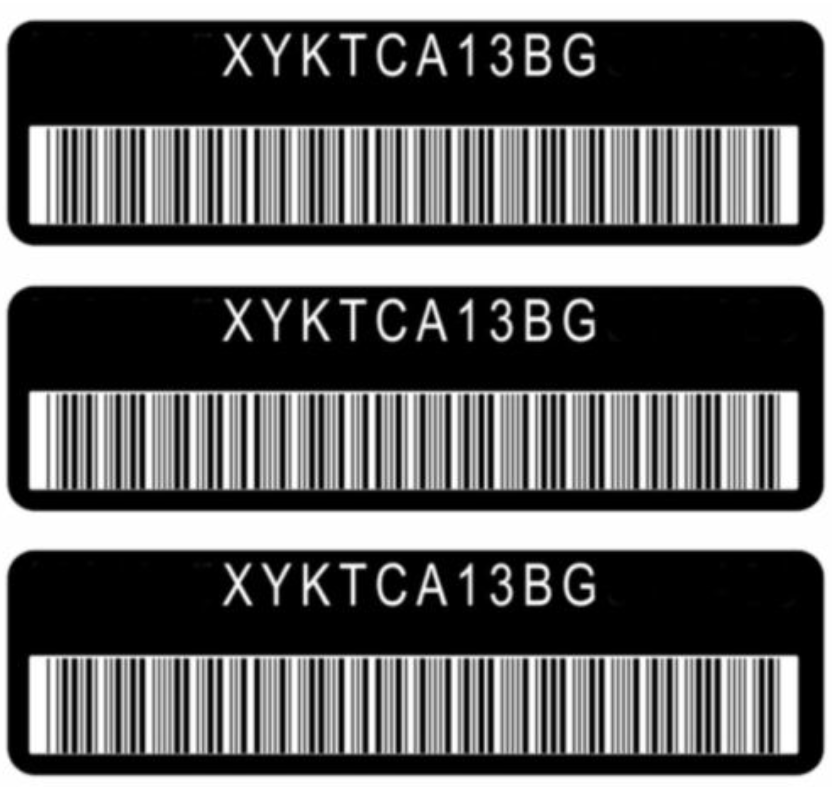 Anti-Theft VIN Number Code Label Sticker For All Makes & All Models Se ...