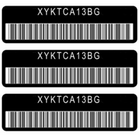 Anti-Theft 3 pcs VIN# Number Code Sticker Label For LEXUS All Models