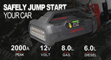 Multifunctional Jump Starter LOKITHOR JA301 Air inflator & LED Lighting & Power bank & Emergency start
