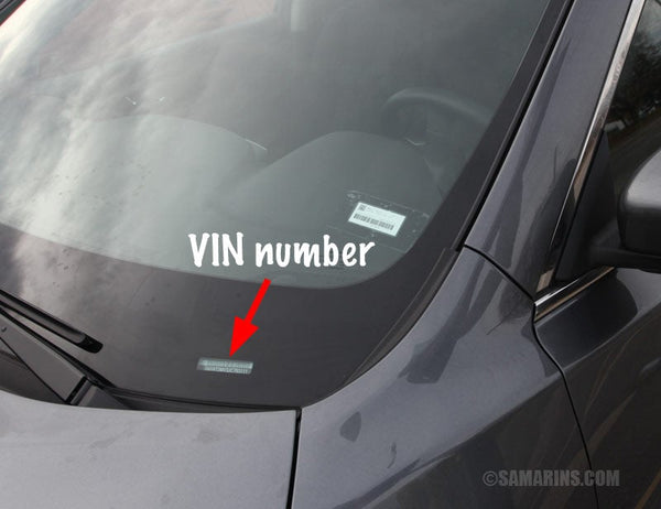 Windshield Windscreen VIN# label sticker VIN code For NISSAN All Models