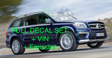 Decal Set For Mercedes-Benz X166 W166 Sticker Set Label 