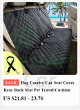 Dog Carrier Seat Cover Waterproof Car Rear Back Mat Pet 