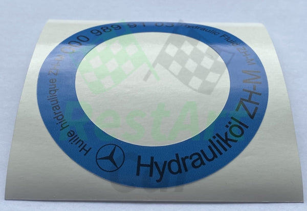 Hydraulic Oil Tank Sticker for Mercedes-Benz W126 C126