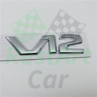 Mercedes-Benz V12 Logo Fender Emblem Badge Sticker Adhesive 