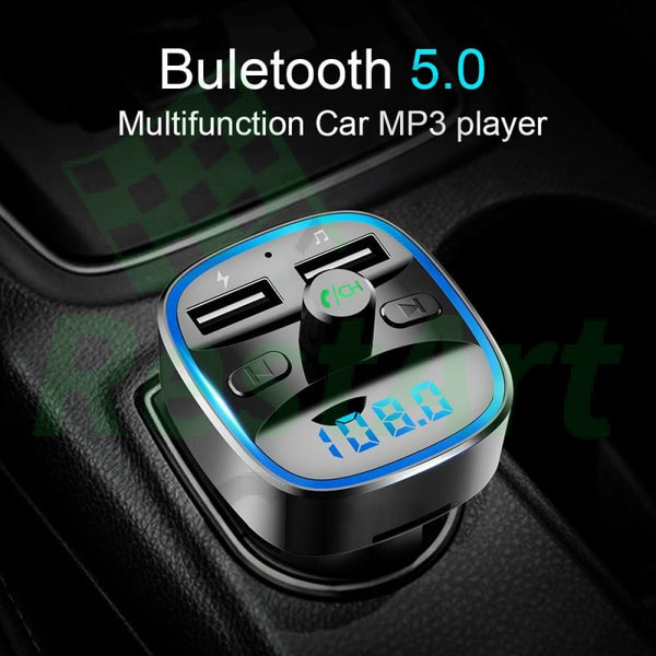 Mp3 Car Player Bluetooth 5.0 receiver FM transmitter Dual 