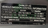 Vehicle Emission Control Information Sticker Label Decal For